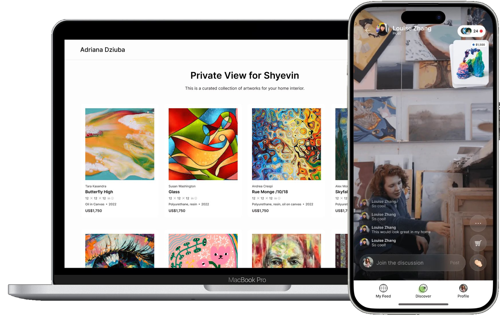 Cohart private view and live drop